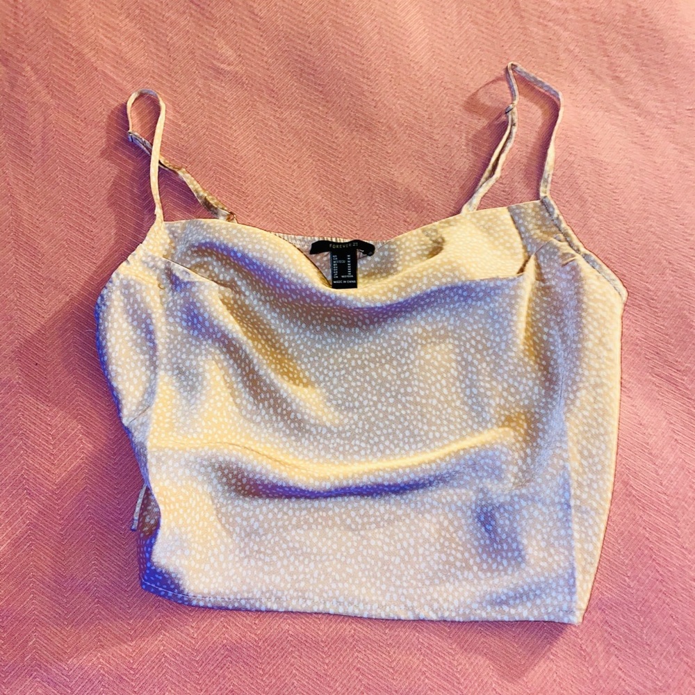 Cropped Satin Cami